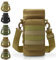 Tactical Molle Water Bottle Pouch, Molle Water Pouches Carrier Holder with Pocket for Hiking Camping Outdoor Sport Travel