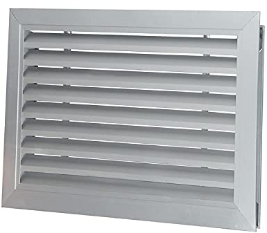 bimiti Door Air Vent Grille 500 x 300mm Door Vent Two Sided Ventilation Cover, Aluminum Wall Vent Door Ventilation Grille Air Vent Covers for Bathroom Side Wall