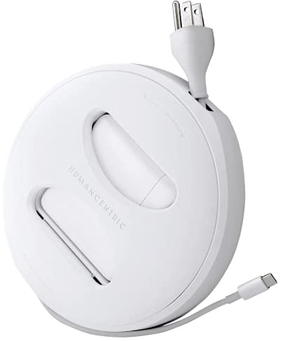 HumanCentric Cord Winder for Macbook Charger Organizer, Cable Reel for Macbook Chargers, Travel Charging Case for 60W, 61W, 67W USB-C and MagSafe, Apple Macbook Pro and Air Cord Storage, Large