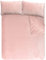 Sleepdown Parure Housse de Couette et taies d'oreiller en Polaire gaufrée Thermique, Chaude et Confortable, pour lit Double (200 cm x 200 cm) – Rose pâle, Polyester