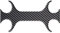 ADESIVO RESINATO PROTEZIONE FORCELLA EFFETTO 3D, COMPATIBILE CON HONDA HORNET 600 fino al 2004.Misure 101,4 x 54,1 mm carbon