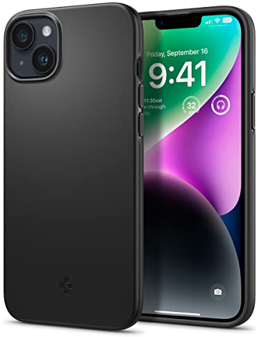 Spigen Thin Fit Case Compatible with iPhone 14 - Black