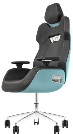 Thermaltake Argent E700 Gaming Chair Torquoise | Design by Studio F.A. Porsche | Office Chair | Genuine Leather | Ergonomic Turquoise