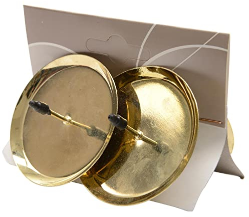 Dadeldo Living & Lifestyle Kerzenhalter 4er-Set Metall 4x6cm Gold Adventskranz Kerzenteller