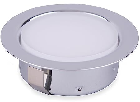 kalb | LED 12VDC Einbauspot Unterbauspot Einbaustrahler für Möbel, Metall-chrom mit ABS, 2W, Lichtfarbe:neutralweiß