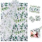 100 Sheets Leaf Tissue Paper, 20x14 Inch Bohemian Wrapping Eucalyptus Tissue Paper Greenery Wrapping Paper Spring Leaf Wrapping Paper for Wedding Birthday Party Crafts Wrapping