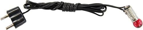 FADEDA Birnchen mit Kabel E10 rot/Höhe:50 cm/handbemalt/detailgetreue Krippen Figuren - Weihnachten Tisch Dekoration Krippe Zubehör