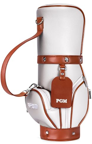PGM Cross-Body-Golfball-Tragetasche, elastisch, für Outdoor-Training, Braun