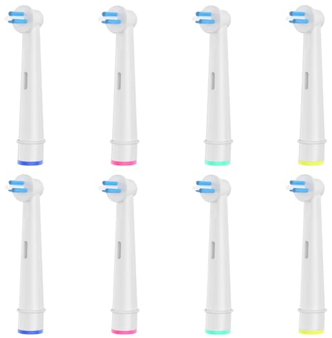 8 Stück Interspace Aufsteckbürsten, Kompatibel mit Braun Oral B Elektrische Zahnbürste zur Reinigung von Zahnzwischenräumen, Brücken und Implantaten.