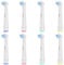 8 Stück Interspace Aufsteckbürsten, Kompatibel mit Braun Oral B Elektrische Zahnbürste zur Reinigung von Zahnzwischenräumen, Brücken und Implantaten.