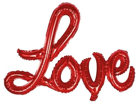 Folienballon Love - Rot