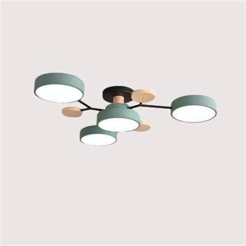 Moderne Deckenleuchte Deckenlampe Moderne Holz-LED-Deckenleuchten zur halbbündigen Montage, nordisches, minimalistisches Molekül in der Nähe der Deckenleuchte, Wohnzimmer-Deckenbeleuchtung for Schlafz