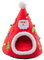Cabane pour chat en forme de sapin de Noël - Cachette pour chaton - Tente couverte pour animal domestique - Coussin amovible et lavable pour chats d'intérieur, chiots, lapins, accessoires pour animaux