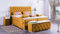 Boxspringbett Jana 200x200, VS-Gelb, 7-Zohnen Taschenfederkernmatratze, Ergoflex - Inklusive Aufbau - Deutscher Hersteller