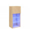Generico kangqiling837047 TV-Schrank mit LED-Lichtern, Sonoma-Eiche, 40,5 x 30 x 90 cm