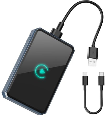 Adattatore wireless Carplay, adattatore wireless Android per auto converte cablato in wireless CarPlay senza latenza, Plug & Play, compatibile con iOS 10+ e auto dal 2016, USB Type-C, connessione