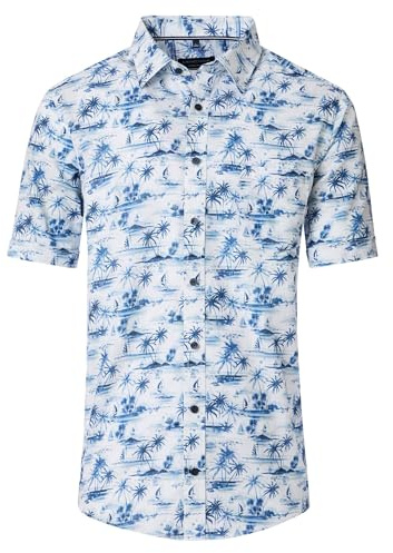 CASAMODA Freizeithemd Kurzarm Print Comfort Fit