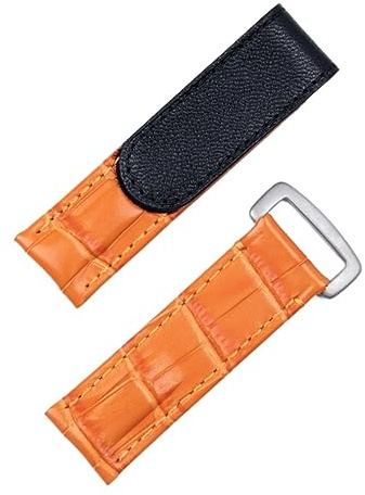 KLVN Uhrenarmband aus italienischem Rindsleder, 20 mm, für Rolex-Armband für Daytona Submariner GMT Datejust Yacht-Master Gürtel Faltschließe, 20 mm, Achat