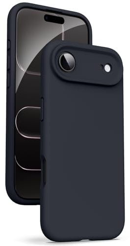 Supdeal Liquid Silicone Case for iPhone Air - [Camera All-Round Protection] [Soft Microfiber Lining Anti-Scratch] 4 Layer Full Covered Shockproof Gel Rubber Phone Case Cover, 6,5, Black