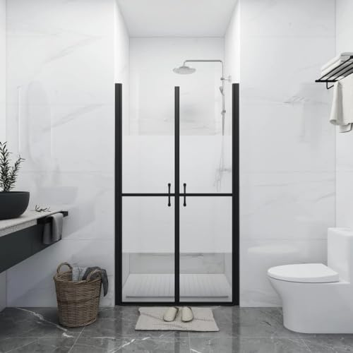 Générique Porte de Douche Demi-dépoli (93-96) x190 cm,Quincaillerie,Plomberie,Pièces & matériel de plomberie,Pièces de douches,Portes & parois de Douche,Noir,24.54 KG,150836