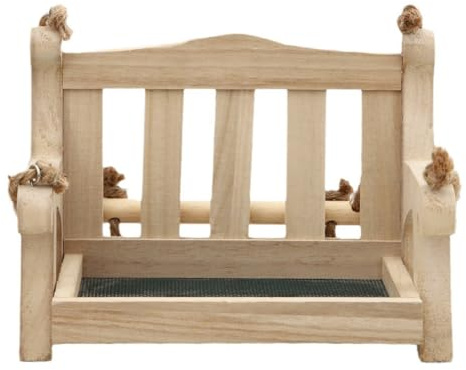 Osmond Outdoor Wooden Bird Feeder Automatic Hanging Chair Feeder Balcony Villa Garden Bird Feeder Hummingbird Feeder