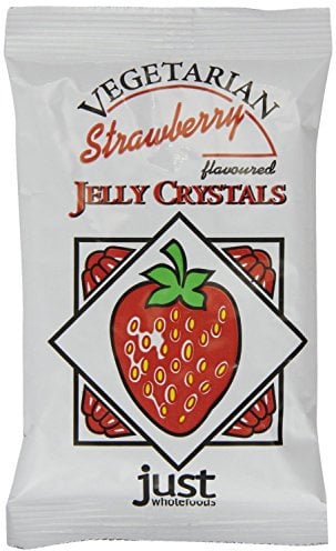 Strawberry Jelly Crystals with Sugar (Just Wholefoods) 85g