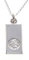 Alexander Castle 925 Sterling Silber Heiliger Christophorus Barren Anhänger Halskette - 20mm x 10mm St Christopher mit 18 Sterling Silber Kette & Schmuck Geschenk-Box