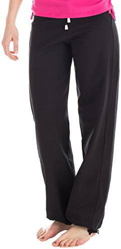 WINSHAPE Damen Wte8, Fitness Freizeit Sport Yoga Trainingshose, Schwarz, M EU