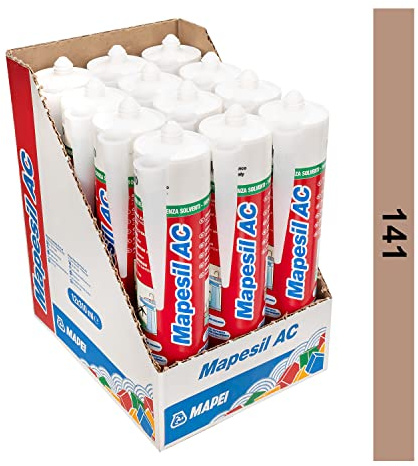 Mapesil AC Mould Resistant Silicone Sealant Caramel 141 (BOXED QTY. OF 12)