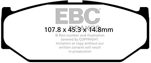EBC Brakes DPX2104 Ultimax OEM Replacement Brake Pads Compatible with SUZUKI SWIFT IV (FZ, NZ), SWIFT III (MZ, EZ) Models
