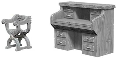 Pathfinder Deep Cuts Unpainted Miniatures - Desk and Chairs