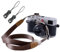 Cinghia per fotocamera Eorefo Vintage fotocamera dovrebbe tracolla per fotocamera mirrorless e DSLR, marrone.