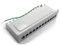 1aTTack.de 367463 Patchpanel CAT6 12 Port weiß Verteilerfeld LSA+ Anschlusstechnik Netzwerk Verteilung - RJ45 - TIA 568 A/B - weiß