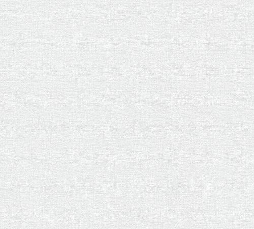 A.S. Création Vliestapete Greenery Tapete Uni 10,05 m x 0,53 m grau Made in Germany 367133 36713-3