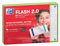 Oxford FLASH 2.0 Karteikarten A6, Lernkarten, 105x148mm, kariert, grün, 80 Blatt