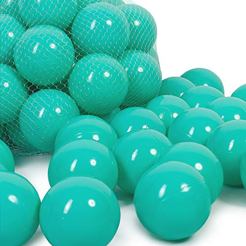 millybo Bälle für Kinder Bällebad 7 cm Plastikbälle Kinderbälle Spielbälle viele Farben (400 Bälle / 7 cm, Türkis)