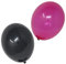 Ballonheld 50 Bio Luftballons je 25 schwarz & pink Qualitätsballons 27 cm Ø (Standardgröße B85) biologisch abbaubar, heliumgeeignet Dekoballons