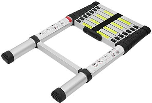 Stainless Steel Folding Telescopic Step Ladder - Multi-Purpose Extendable 2.6M, Durable Step Extension