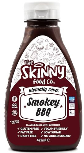 Skinny Food Co Zero Calorie Food Sauce Smokey Bbq Sauce 425ML