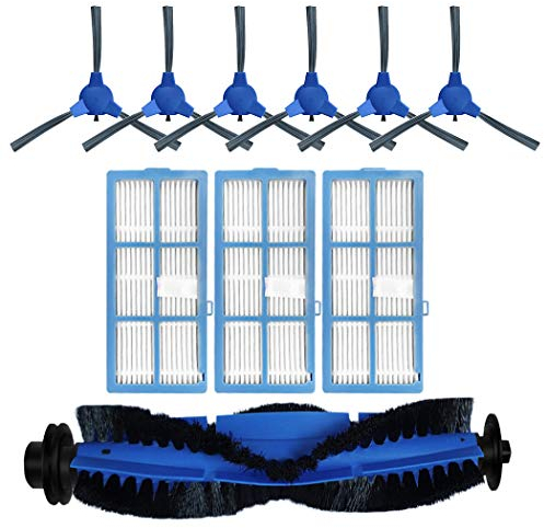 Kit de rechange Fochai pour aspirateur robot Proscenic 850T - 10 pièces détachées - Bleu - Matériaux durables - Système de brosses et filtration unique - Accessoires pour aspirateur robot