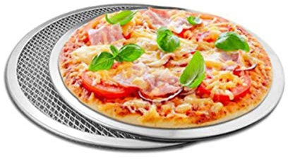 Plateau à pizza de 6/8/10/12/14 pouces avec trous, plaque à pizza ronde antiadhésive en aluminium épaissie, ensemble de plateaux de cuisson en filet, ustensiles de cuisine, accessoires de four à pizza