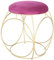 SOLO MOBILI Pouf Glamour Rotondo Fucsia