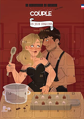 Liebeskalender | Vorher oder Nachher Kalender für Paare | 25 freche Spiele | Valentinstag oder Weihnachtsgeschenk | A3 Erwachsenen-Advent