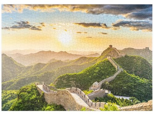 MyPuzzle Chinesische Mauer - Premium 1000 Teile Puzzle - MyPuzzle Sonderkollektion von ilsespiel