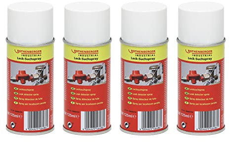 ROTHENBERGER Industrial Lecksuchspray; Auffinden von Undichtigkeiten 125 ml, 4 Stück, 1500002701-4