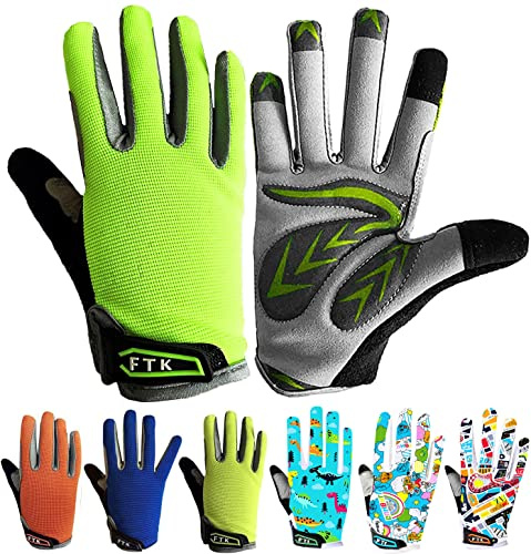 LOVMEAD Fahrradhandschuhe Kinder für Jungen Mädchen Alter 4-12, MTB Handschuhe Paar Outdoor Sport Rennrad Fahrrad Bike Handschuhe Frühling Sommer