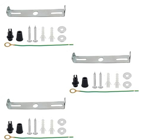3-teiliges 115-mm-Deckenleuchtenplatten-Set, Leuchtenmontagehalterungsplatte mit Schrauben, Zubehör für die Deckenpendelleuchte im Homeoffice, Kronleuchter-Lampensockel