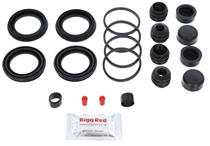 Bigg Red - Brake Caliper Seal Repair Kit - Compatible with, Iveco - Front Left & Right - Fits Twin 48mm dia Pistons
