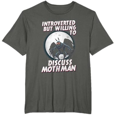 Funny Mothman Cryptid Core Aesthetic Vintage Folklore Occult T-Shirt