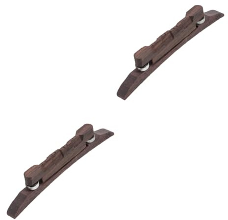 Milisten 2pcs Mandolin Bridge for Musical Instrument Parts Replacement Mandolin Bridge for Flat Top Accessories